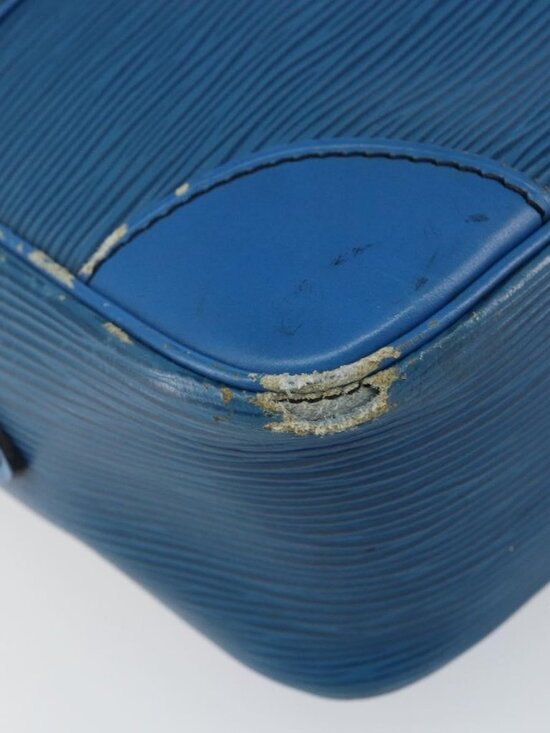 Authentic LOUIS VUITTON Epi Trocadero 27 Shoulder Bag Blue M52315 LV - Picture 3 of 16